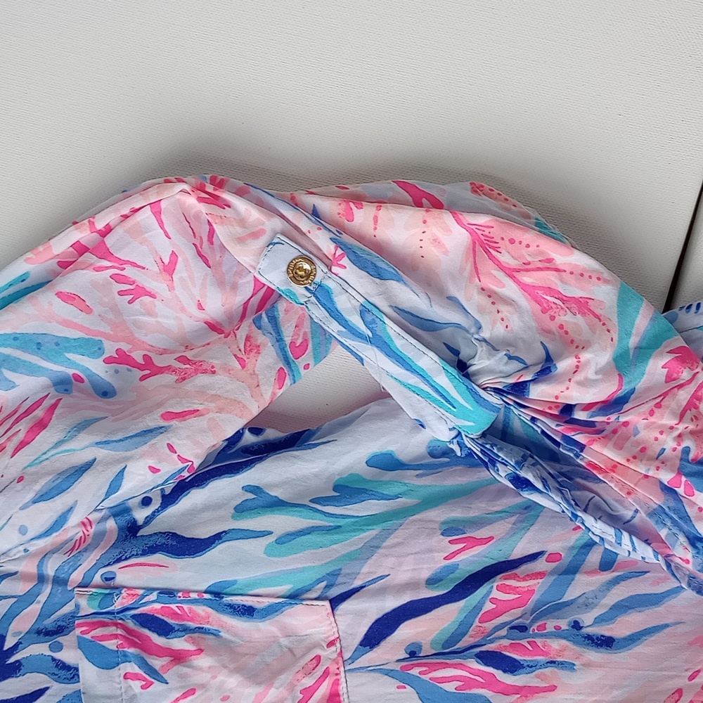 Lilly Pulitzer Natalie Printed Swim Cover Up Small - Picture 7 of 10